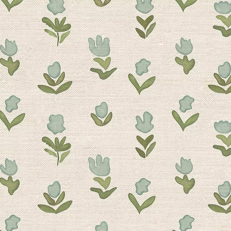 Little Wild Tulips  | Misty Green