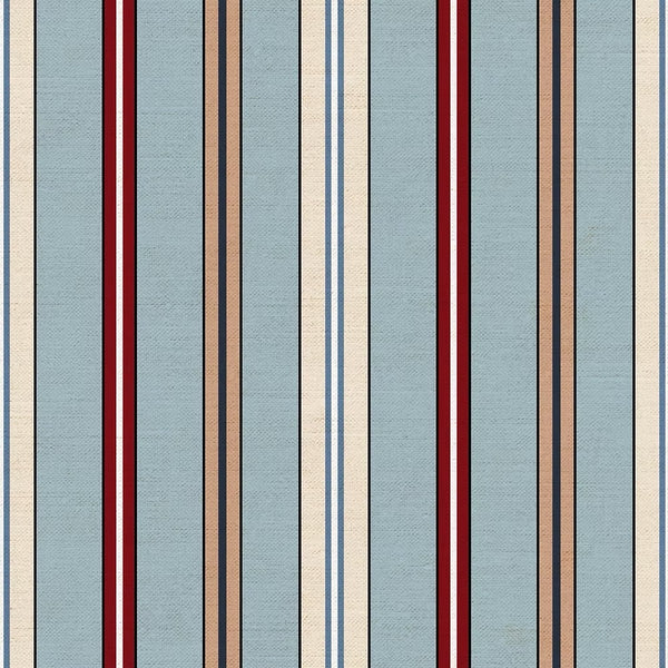 Sporty Stripes - Linen | Light blue