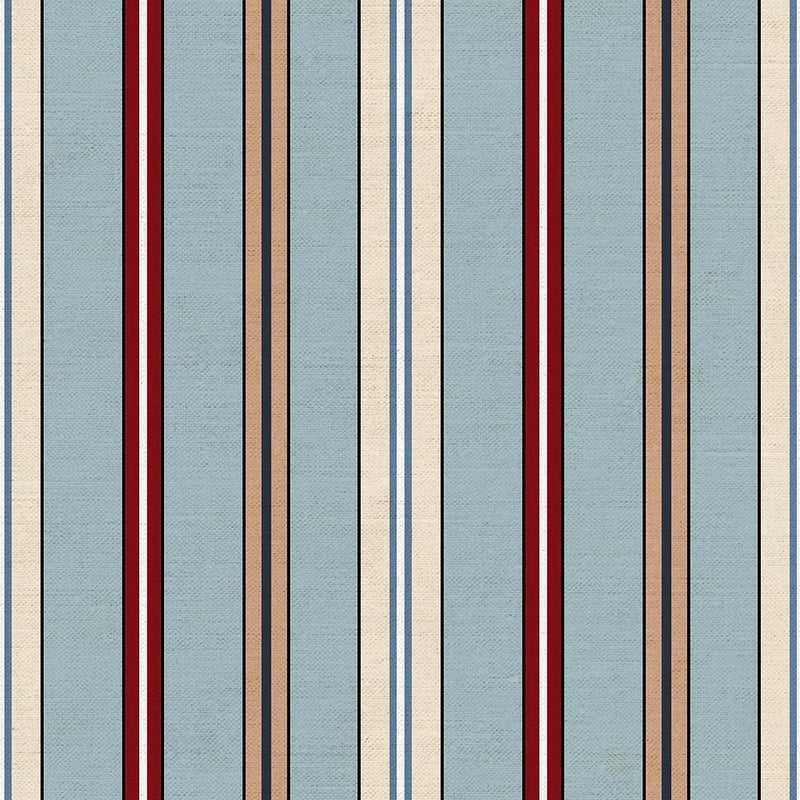 Sporty Stripes - Linen | Light blue