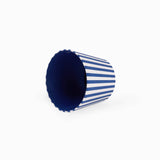 Block Print Harbor Blue Bengal Stripe Lampshade Cover