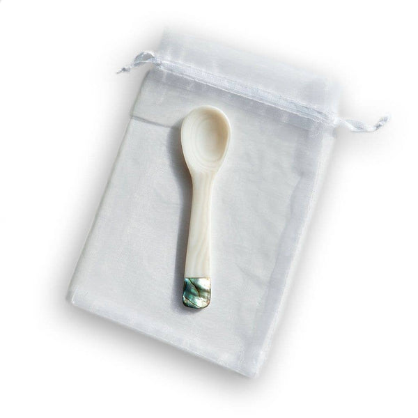 Mother of Pearl Spoon with Abalone Inlay