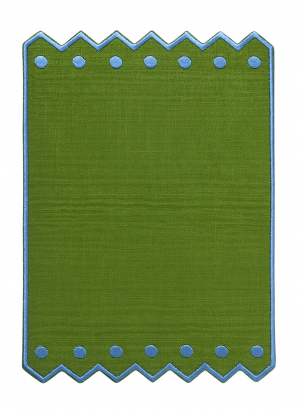 Green Zig Zag Cocktail Napkins
