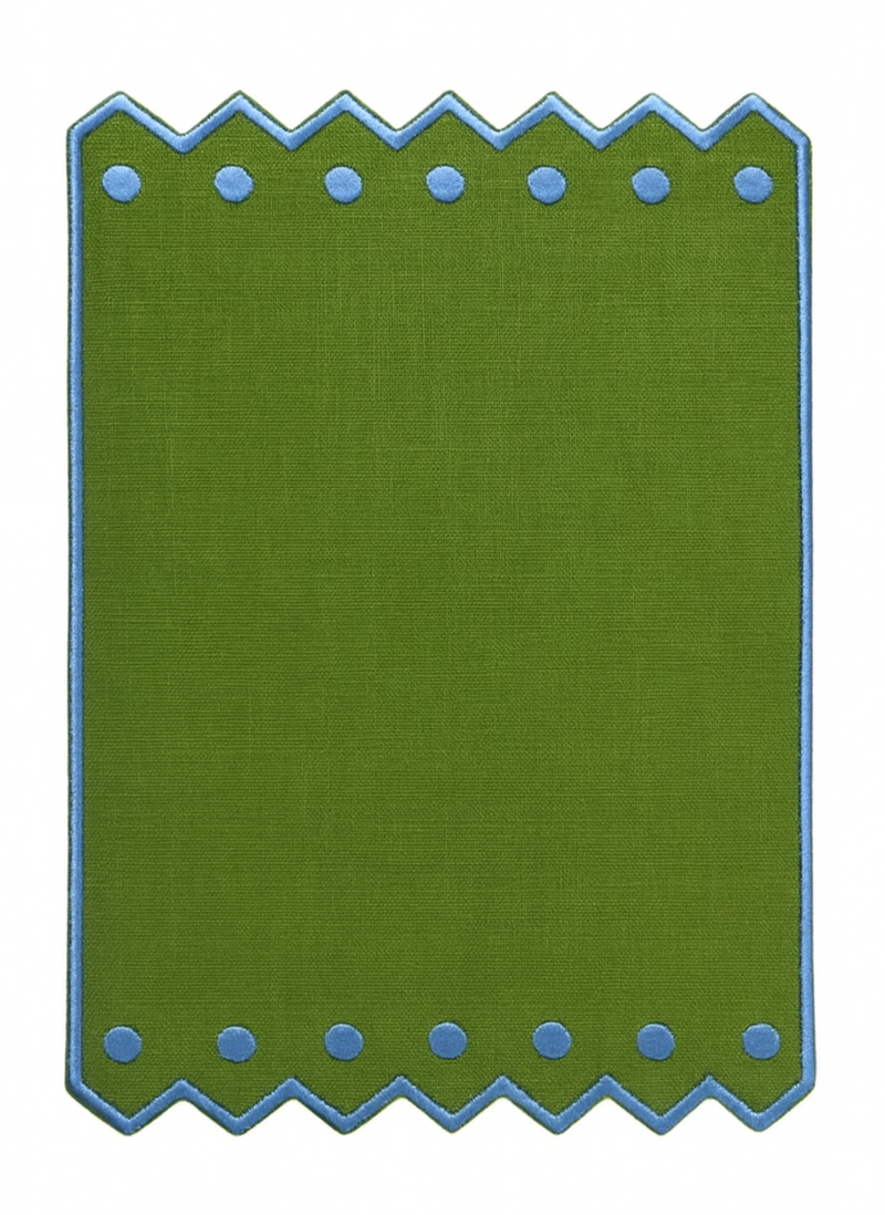 Green Zig Zag Cocktail Napkins