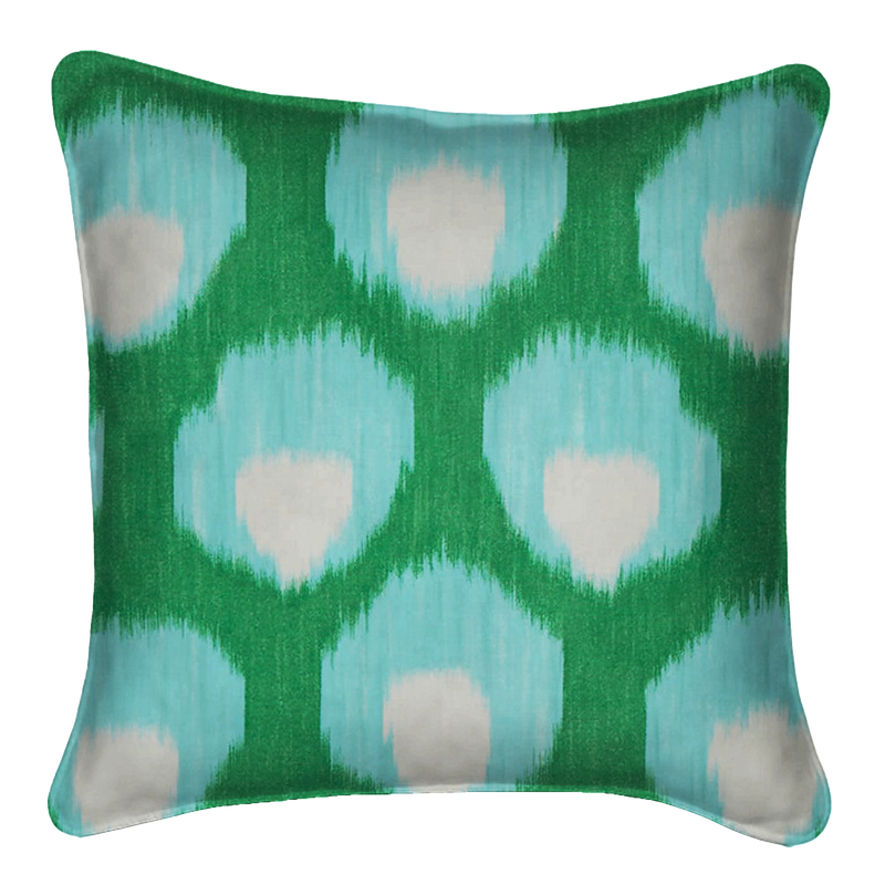 Bukhara Blue/Green Outdoor Pillow Cover