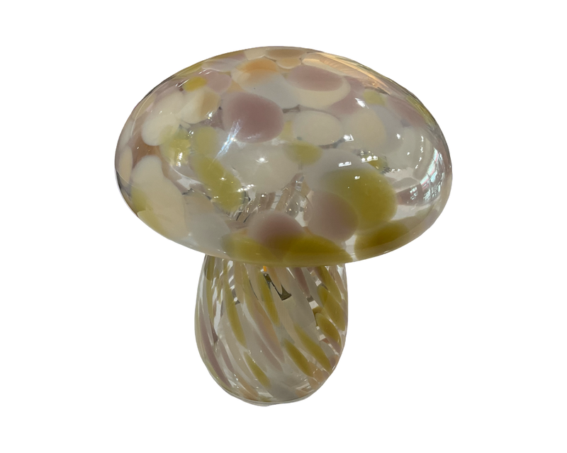 Portable Glass Mushroom Lamp Pink
