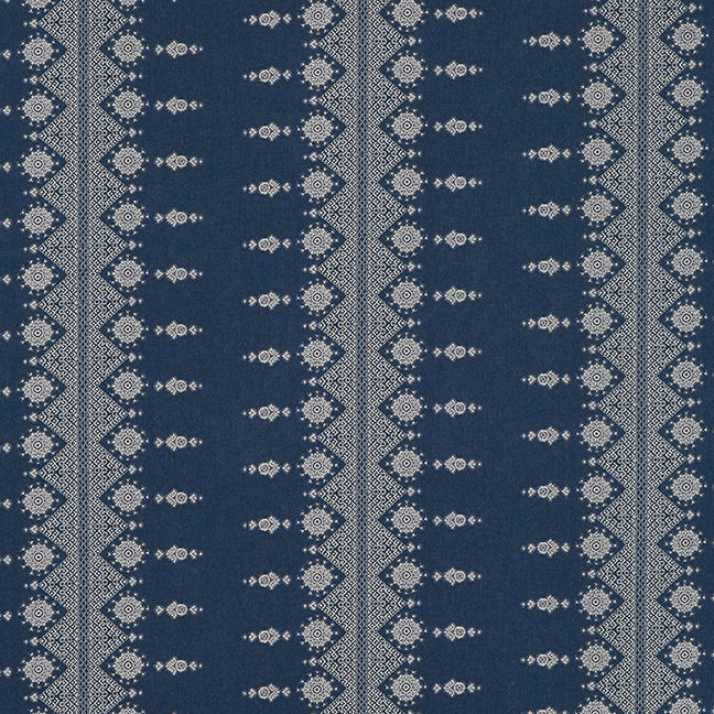 Carmania | White on Indigo