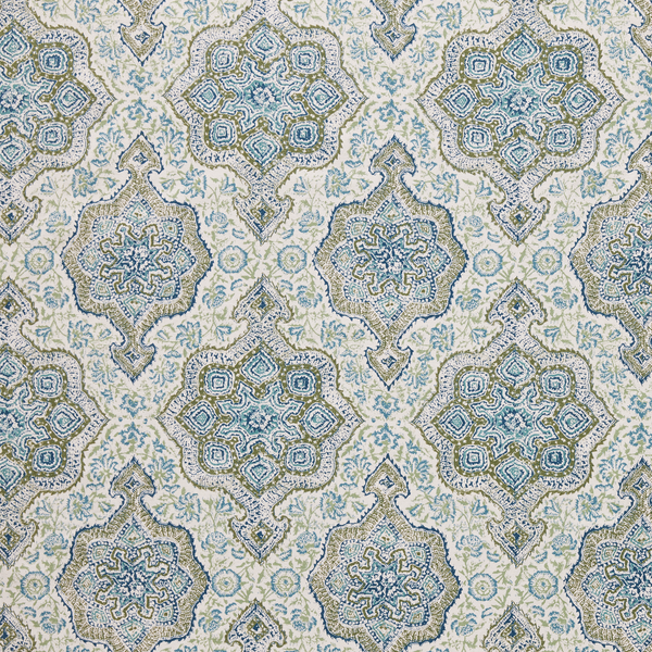 Deeg | Moss/Indigo on White