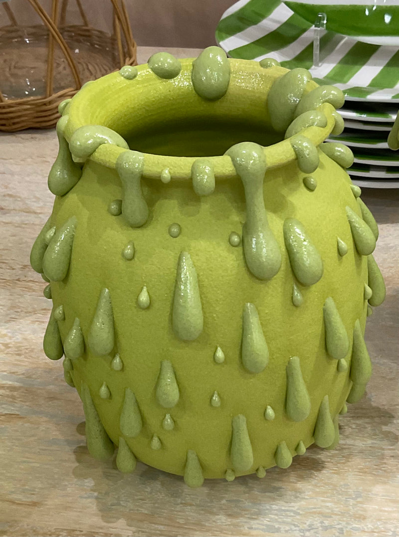 Small Green Glob Vase