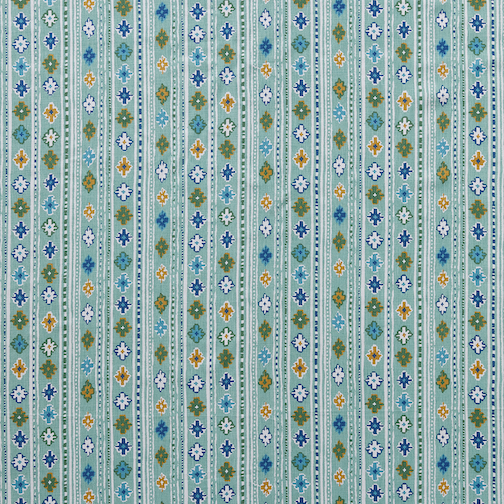 Gita | Indigo/Olive on Green