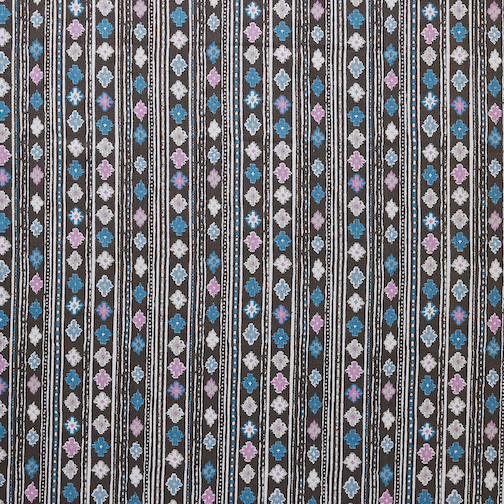 Gita | Blue/Pink on Chocolate