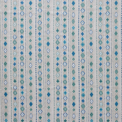 Gita | Mist/Indigo on Natural