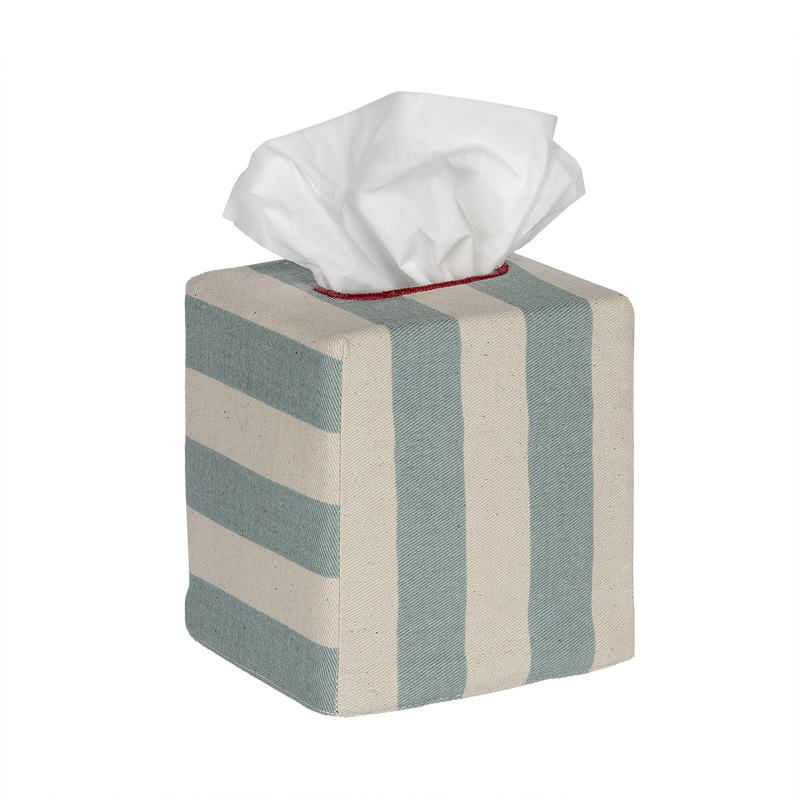 Square Tangier Stripe Tissue Box Cover