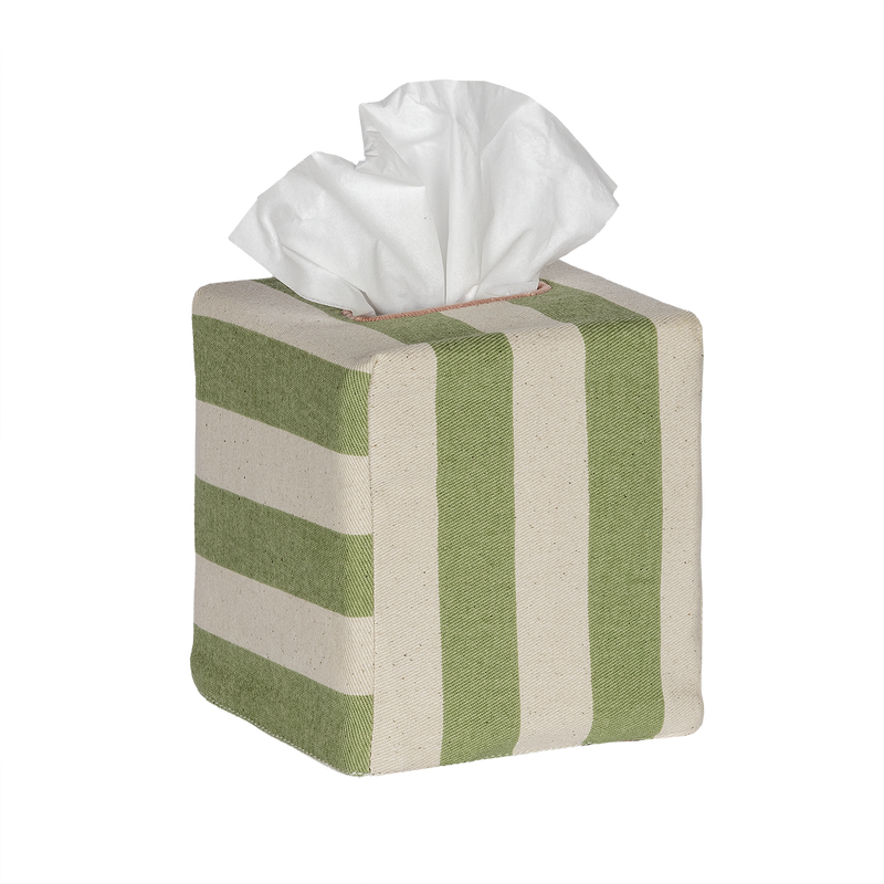 Square Tangier Stripe Tissue Box Cover