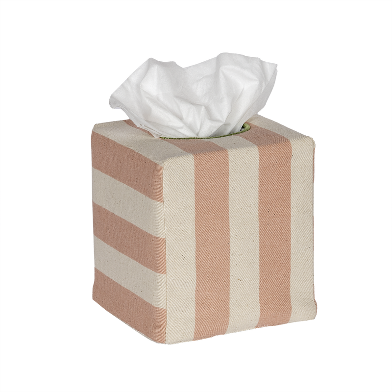 Square Tangier Stripe Tissue Box Cover