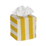 Square Tangier Stripe Tissue Box Cover