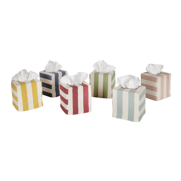 Square Tangier Stripe Tissue Box Cover