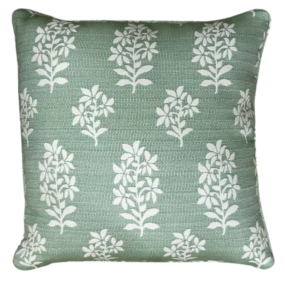 Asha Pale Green Outdoor Pillow Cover – Well Made Home