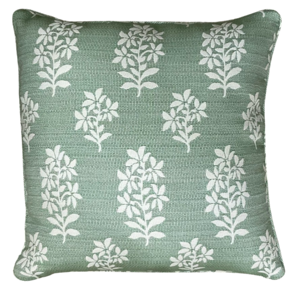 Asha Pale Green Outdoor Pillow Cover