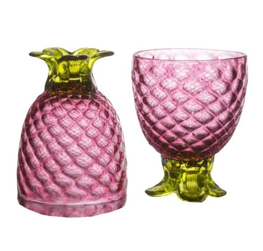 The Bouwerie Pineapple Glasses- Pink