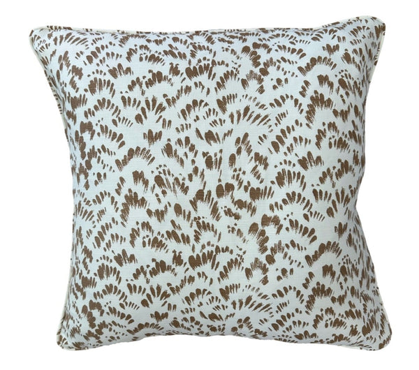 Passy II Brown on Tinted Belgian Pillow Cover