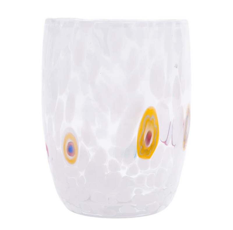 Round Murano Glasses-White