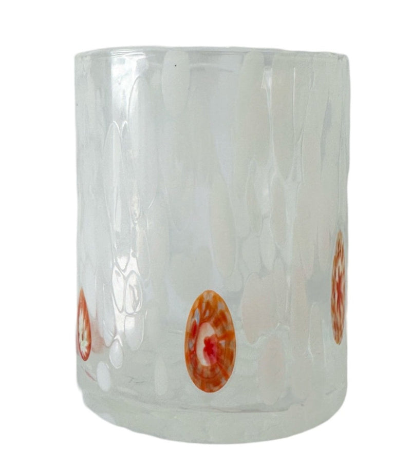 Straight Murano Glasses-White