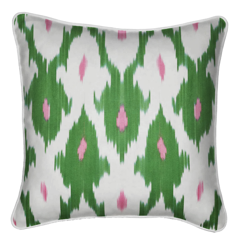 Isa Dot Silk Ikat Pillow Cover