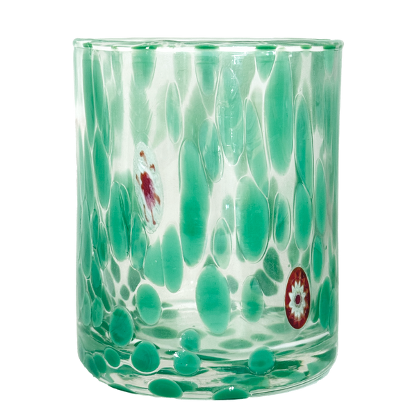 Straight Murano Glasses - Jade Green