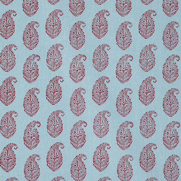Kashmir Paisley | Red/Blue