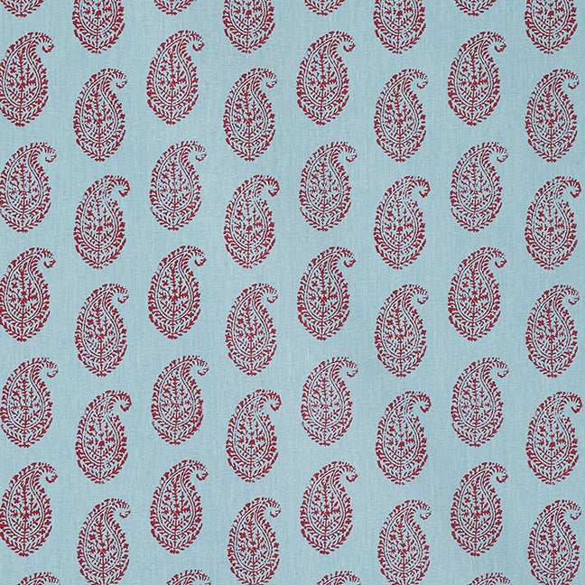 Kashmir Paisley | Red/Blue