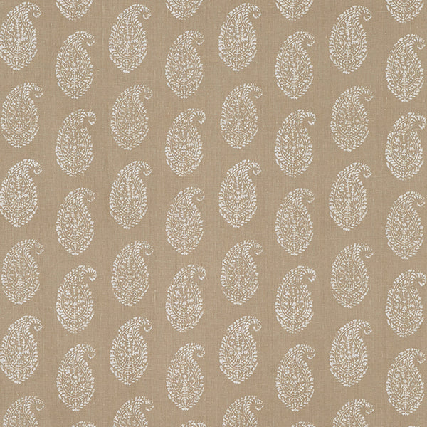 Kashmir Paisley | White/Stone