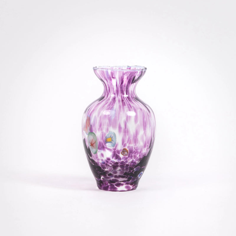 Loto Murano Bud Vase - Amethyst