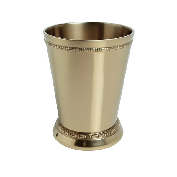 White Gold Brass Mint Julep Cup