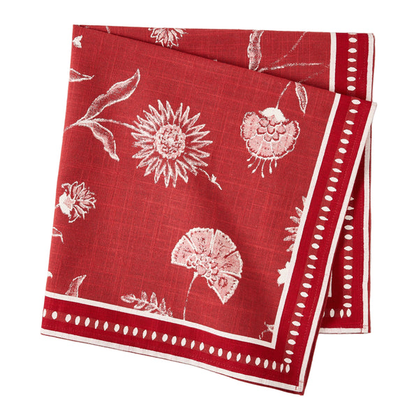 Peter Dunham + Hudson Grace Red Indian Chintz Printed Napkin