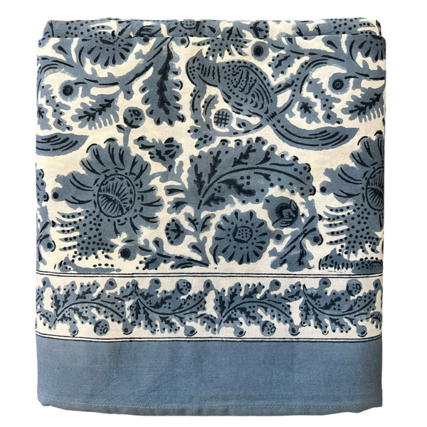 Pheasant Cornflower Blue Tablecloth