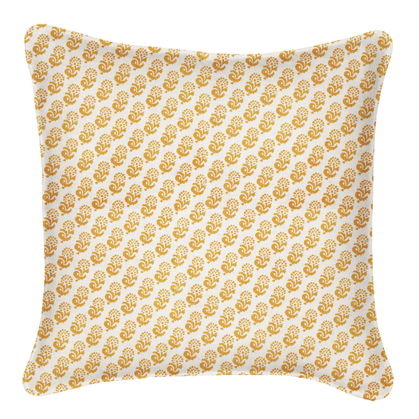 Rambagh Reverse Curry Pillow Cover