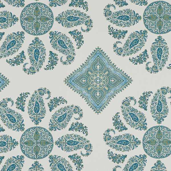 Samarkand | Blue/Green on White | Performance