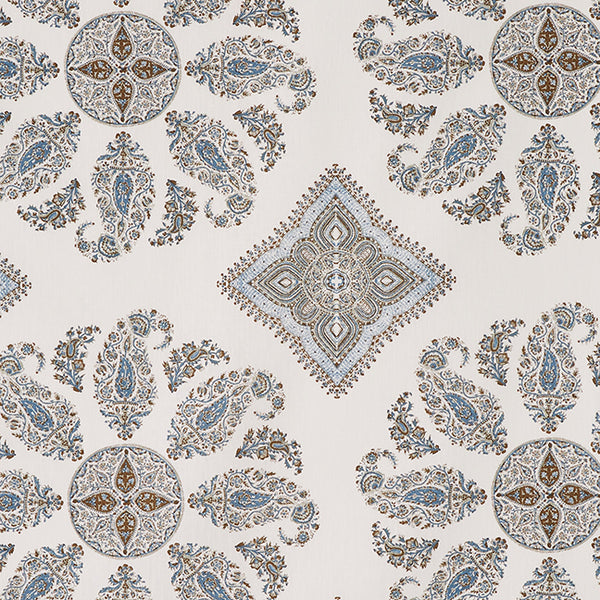 Samarkand | Blue/Brown on Oyster
