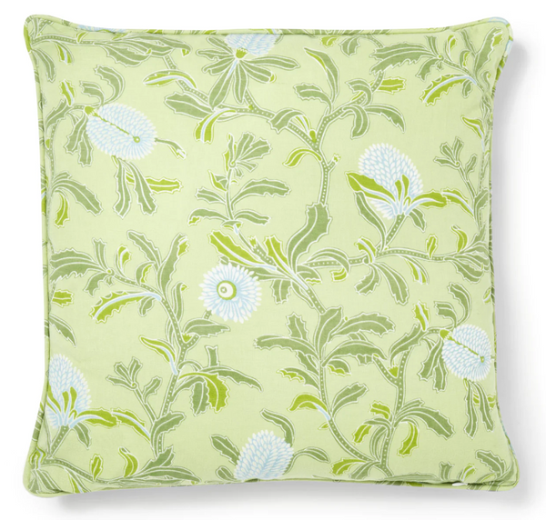 Silver Banksia Green Pillow Cover