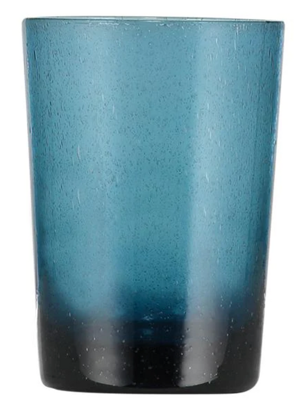 Handmade Glass Tumbler- Mineral Blue