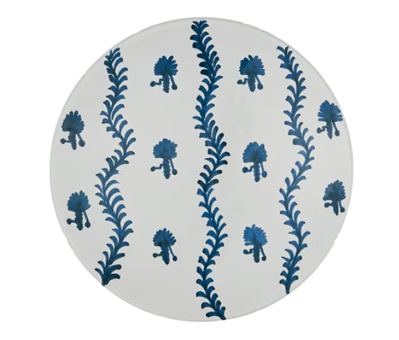 Blue Palm Tree Ceramic Small Plate