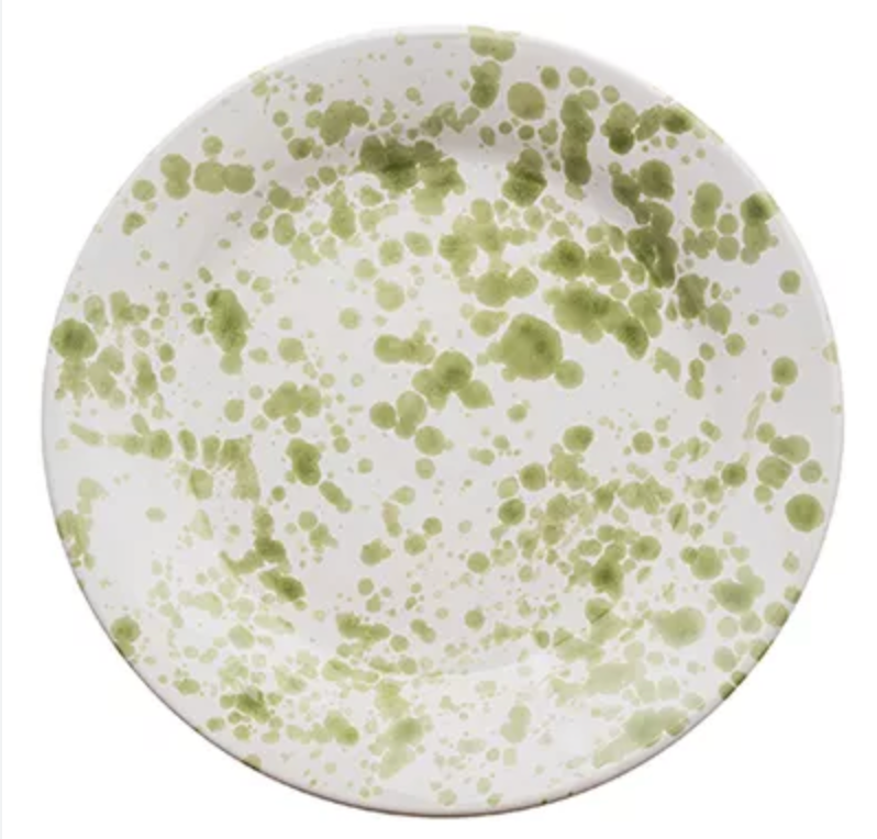 Green Speckled Ceramic Small Plate