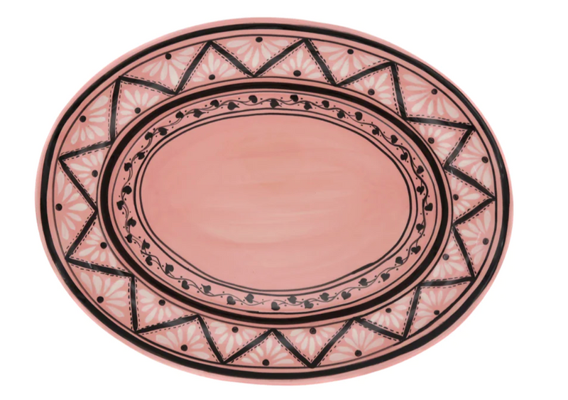 Gigi Pink Oval Platter