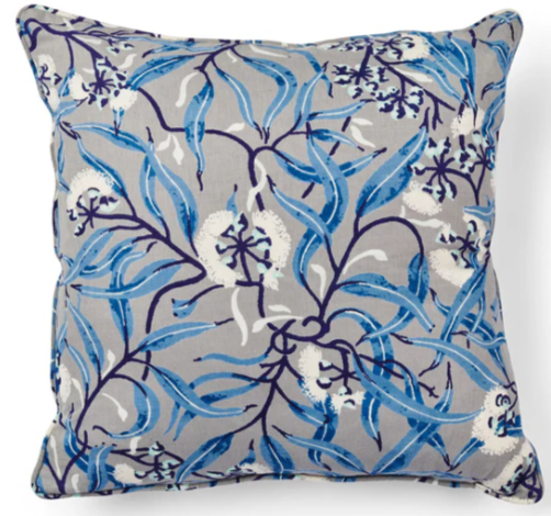 River Gum Blue Pillow Cover