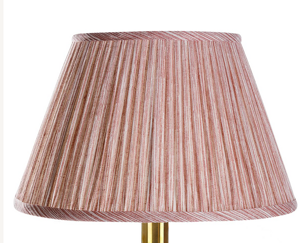 Red Strie Lampshade