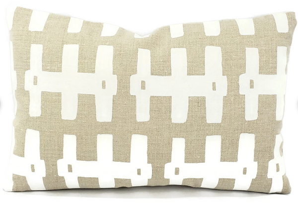 Bridge/ White Lumbar Pillow