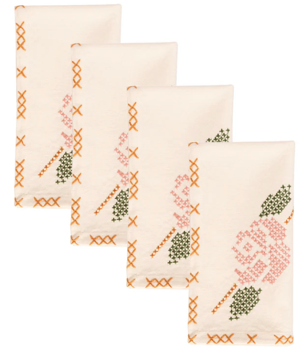 Rose Tapestry Napkins (Set of 4)