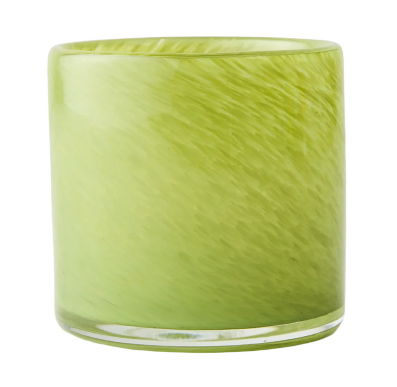 Lime Green Votive Glass Candle Holder