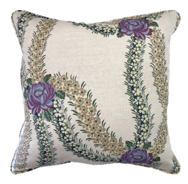 Francesca Purple Pillow Cover