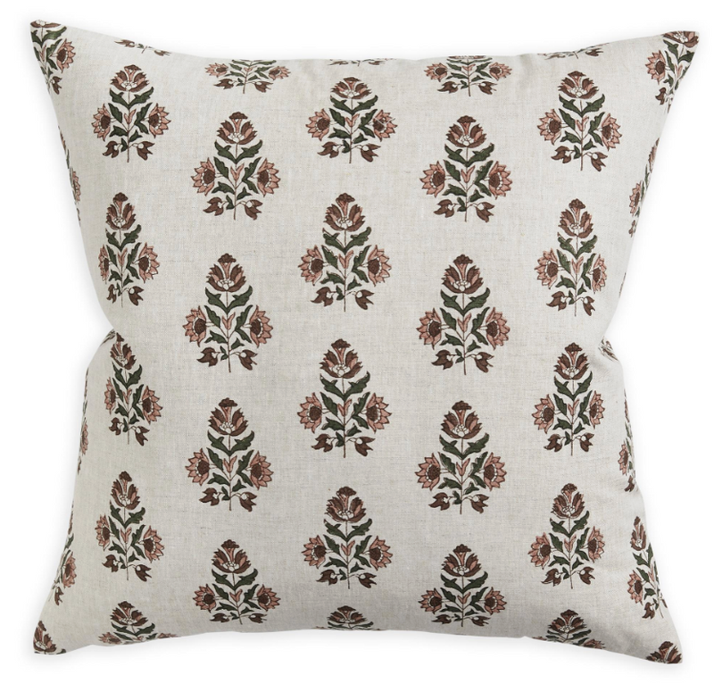 Ankara Rosewood Pillow Cover